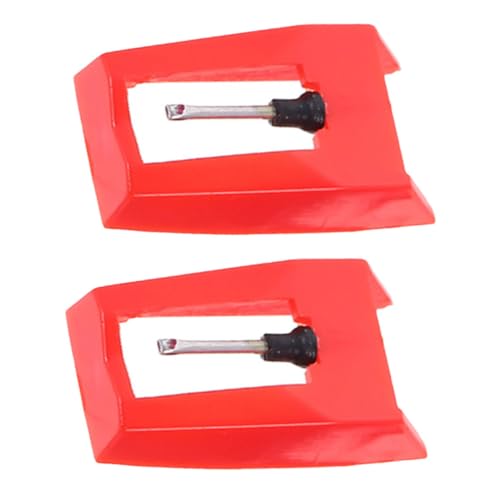 Milisten 2 Stück Nadel eines Schallplattenspielers Nadel für Plattenspieler Ersatzstift aufnehmen plattenspieler nadeln tauschen Ersatz-Plattenspielernadel Grammophon-Stift Aluminium rot Milisten 2 Stück Nadel eines Schallplattenspielers Nadel für Plattenspieler Ersatzstift aufnehmen plattenspieler nadeln tauschen Ersatz-Plattenspielernadel Grammophon-Stift Aluminium rot von Milisten