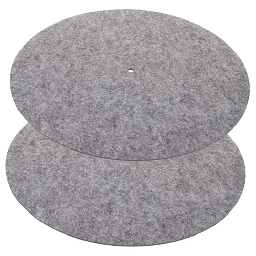 Milisten 2 Stück Rekordmatte Plattenspieler-Filzmatte Vinyl-Spielermatte Vinyl-Schallplattenunterlage aus Filz Matte für Aufzeichnung Zubehör für Plattenspieler gefühlt Grey Milisten 2 Stück Rekordmatte Plattenspieler-Filzmatte Vinyl-Spielermatte Vinyl-Schallplattenunterlage aus Filz Matte für Aufzeichnung Zubehör für Plattenspieler gefühlt Grey von Milisten