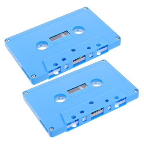 Milisten 2 Stück Retro-Kassette Hip-Hop-Kassetten Leere Tonbänder Musikkassetten Leere Kassette Kassettenband leer Audiokassetten Plastik Himmelblau Milisten 2 Stück Retro-Kassette Hip-Hop-Kassetten Leere Tonbänder Musikkassetten Leere Kassette Kassettenband leer Audiokassetten Plastik Himmelblau von Milisten