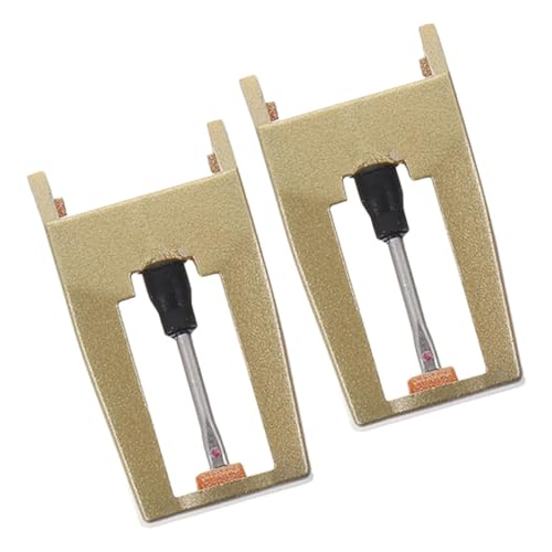 Milisten 2 Stück Stiftkassette Vinyl Audio- Drehscheibe Nadeln Aufzeichnen Drehteller Schallplattennadel Plattenspieler-plattenspielernadel Rekord-ersatznadel Abs Golden Milisten 2 Stück Stiftkassette Vinyl Audio- Drehscheibe Nadeln Aufzeichnen Drehteller Schallplattennadel Plattenspieler-plattenspielernadel Rekord-ersatznadel Abs Golden von Milisten