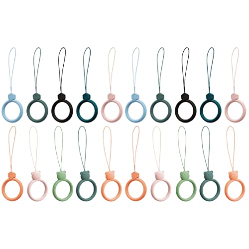 Milisten 20 STK Handytasche Mit Ringschnalle Handy-fingerring-Lanyard Telefon-fingergriffe Handy-schnallenring Handy Ringhalter Fingerband Aus Gummi Handyband Gurt Persönlichkeit Kieselgel von Milisten