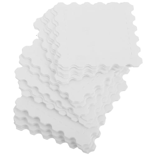 Milisten 25 Blatt Leere Briefmarken Postkarten-aquarellpapier Blanko-postkarten Selber Machen Leeres Aquarellpapier Leere Kunstkarten Leere Perforierte Briefmarken Weiß von Milisten