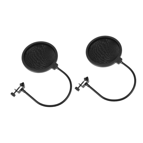 Milisten 2Stücke Mikrofon Windschutzscheibenabdeckung Doppellagiger Pop Filter Mit Stabilisierungsarm Clip Für Aufnahmen Und Live Sendungen Schützt Die Aufnahmequalität Milisten 2Stücke Mikrofon Windschutzscheibenabdeckung Doppellagiger Pop Filter Mit Stabilisierungsarm Clip Für Aufnahmen Und Live Sendungen Schützt Die Aufnahmequalität von Milisten