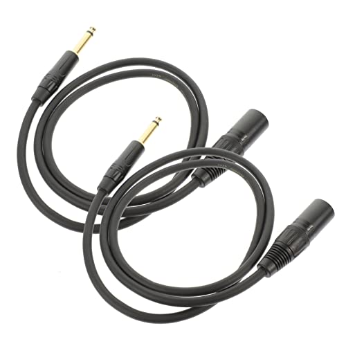 Milisten 2Stücke Xlr Adapterkabel Audio Kabel für Mikrofone und Lautsprecher Hochwertige Übertragung Robuste Abschirmung für Audiotechnik von Milisten