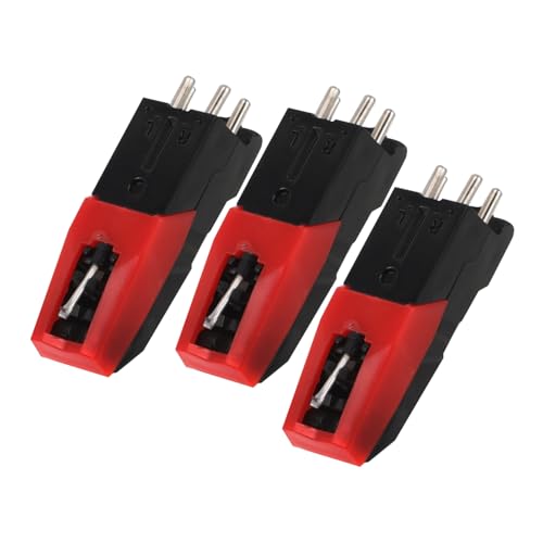 Milisten 3 Stück Grammophonpatrone Phonographennadel Plattenspieler-Nadel Ersatz-Plattenspielernadel Plattenspieler-Patronennadeln Nadeln für Plattenspieler Kunststoff rot Milisten 3 Stück Grammophonpatrone Phonographennadel Plattenspieler-Nadel Ersatz-Plattenspielernadel Plattenspieler-Patronennadeln Nadeln für Plattenspieler Kunststoff rot von Milisten