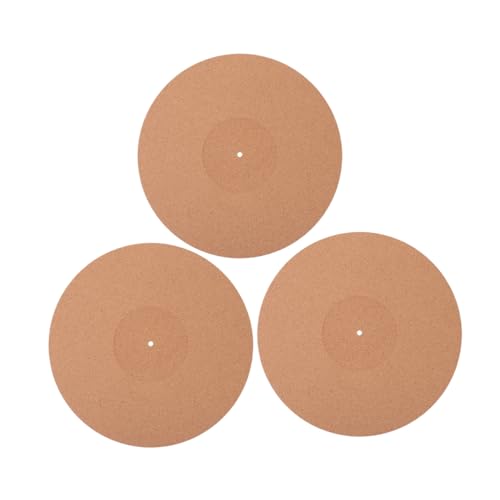 Milisten 3 Stück Schallplattenmatte aus Vinyl Schallplattenunterlage aus Vinyl Plattentellerauflage aus Kork Platte für Plattenspieler Kissen für Schallplatten Musik liefert Milisten 3 Stück Schallplattenmatte aus Vinyl Schallplattenunterlage aus Vinyl Plattentellerauflage aus Kork Platte für Plattenspieler Kissen für Schallplatten Musik liefert von Milisten