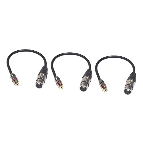 Milisten 3st Audio Kabel Audioverbindungskabel Für Lautsprecher Audioverbindungskabel Für Verstärker Weiblich Cinch-buchse von Milisten