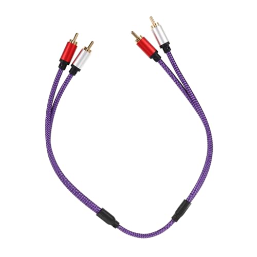 Milisten Audioleitung Audiokabelanschluss männliches bis männliches Audiokabel RCA-Lautsprecherkabel Verlängerung des Audiokabels Gitarrenkabel Hifi-Kabel Kopfhörer Soundkabel Gummi Violett Milisten Audioleitung Audiokabelanschluss männliches bis männliches Audiokabel RCA-Lautsprecherkabel Verlängerung des Audiokabels Gitarrenkabel Hifi-Kabel Kopfhörer Soundkabel Gummi Violett von Milisten
