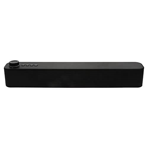 Milisten Computer Lautsprecher 5. 0 Wireless PC Soundbar Stereo USB Powered Sound Bar Lautsprecher für Laptop Smartphone Tablet Spiel Konsole Aux Anschluss Schwarz von Milisten