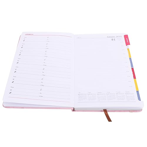 Milisten Englischer Notizblock Schule Woche Student Notizbücher Zeitplan bequemer akademischer Planer Notizbuch zum Schreiben im Büro Haushaltsplaner Organizer Papier Rosa Milisten Englischer Notizblock Schule Woche Student Notizbücher Zeitplan bequemer akademischer Planer Notizbuch zum Schreiben im Büro Haushaltsplaner Organizer Papier Rosa von Milisten