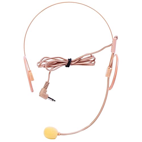 Milisten Headset Kopfhörer Kabelgebundenes Mikrofon Kabelgebundenes Gesangsmikrofon Flexible Wired Head Mikrofon Flexible Wired Mikrofon Headset ABS Mikrofon Headset Kostüm Headset Mikrofon Lehrer Mikrofon von Milisten