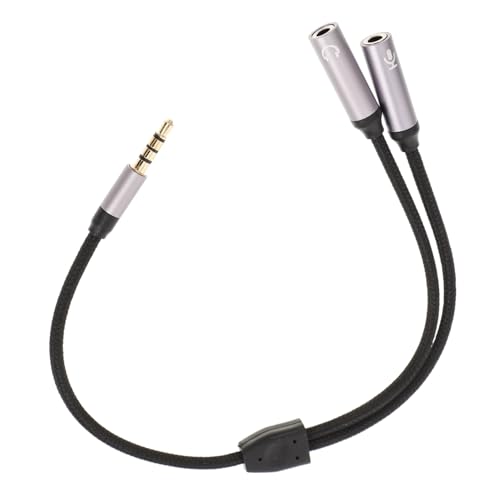 Milisten Kopfhörer Splitter Kabel Audio Klinken Adapter Für Smartphones Und Computer Mikrofonkabel Mit Stecker Leicht Und Bruchfest Für Musikgenuss Unterwegs von Milisten