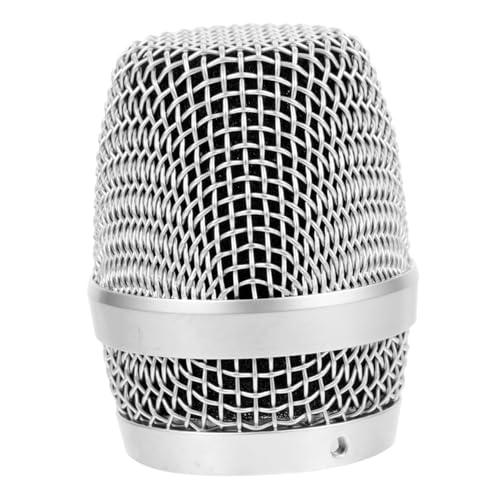 Milisten Metallmikrofonkopf Ersatz für Mikrofon Grille Ballkopf Kompatibel mit Drahtlosen Mikrofonen Einfache Installation und Entfernung Hochwertige Verarbeitung von Milisten