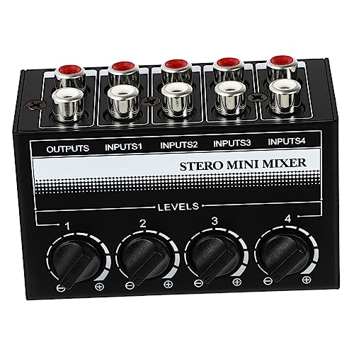 Milisten Mixer -controller Stereo-mini-mischpult Audiomischer Passiver Mischer Mixer-audio Digitales Mischpult Soundboard-mixer Dj-mixer Mischpulte Für Audioaufnahmen Schwarz Kupfer Milisten Mixer -controller Stereo-mini-mischpult Audiomischer Passiver Mischer Mixer-audio Digitales Mischpult Soundboard-mixer Dj-mixer Mischpulte Für Audioaufnahmen Schwarz Kupfer von Milisten