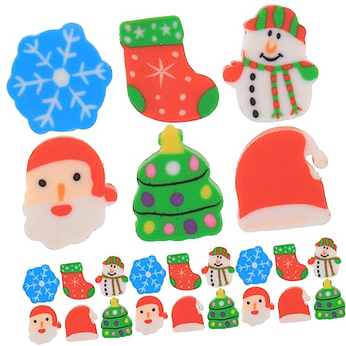 Milisten Multifunktionale Weihnachts Radiergummis Für Niedlichen Designs Wie Weihnachtsmann Und Schneemann Für Schulanfänger Und Kreative Bastelprojekte von Milisten