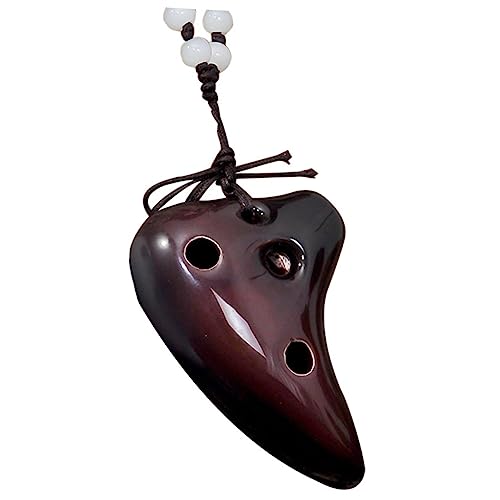 Milisten Okarina-Halskette Okarina aus Porzellan Okarina Halskette Instrument kleine Okarina 6-Loch-Okarina Tragbare Ocarina Anfänger-Okarina-Instrument Okarina Keramik Kaffee Milisten Okarina-Halskette Okarina aus Porzellan Okarina Halskette Instrument kleine Okarina 6-Loch-Okarina Tragbare Ocarina Anfänger-Okarina-Instrument Okarina Keramik Kaffee von Milisten