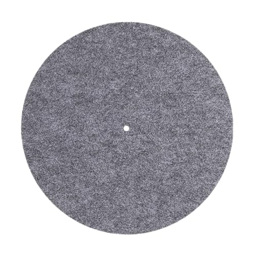 Milisten Rekordmatte Plattenspieler-pad Schallplattenspielermatte Aus Vinyl Drehscheibe Vinyl-pad Plattenschutzmatte Teller Filzplattenspieler Matte Aufzeichnen Beleg Schützend Gefühlt Grau von Milisten