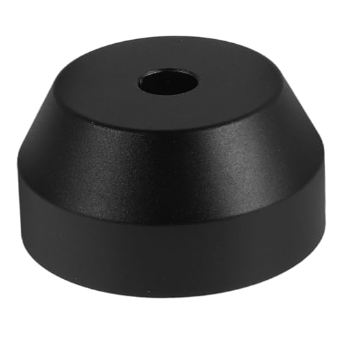 Milisten Schallplattenadapter Gewichtsstabilisator Vinyl-Stabilisator Adapter für Plattenspieler Zubehör für Schallplatten ausgewogener Scheibenstabilisator Vinylgewicht Aluminium Schwarz von Milisten