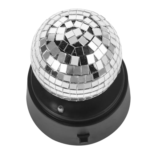Milisten Schreibtischlampe Dj-lichter Mosaik-tischlampe Led-petroleumlampe Schreibtischlichter Für Home Office Projektionstischlampe 70er Disco-partyzubehör Partylichter Plastik Silver von Milisten
