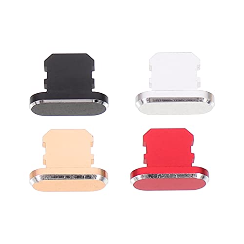 Milisten Telefone 4Pcs Lade Loch Aluminium Legierung Stecker Kompatibel mit X (Farbe Sortiert) Handy Telefon von Milisten