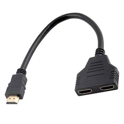 Milisten Video-Splitter Hub Für Windows-laptops Dock-Halter-nabe Splitter Schalten Splitter-adapterkabel 2 in 1 Nabenadapter Ethernet Anschluss Video-adapterkabel Kopfhörer Abs 1080p Leser von Milisten