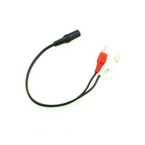 Milisten Y Kabel Stereo Female Zu 2 x Male Adapter Mit Vergoldetem Stecker Für Audioverbindungen Ideal Für Lautsprecher Und Stereoanlagen von Milisten