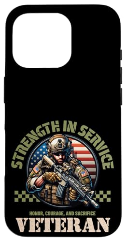 Ehre, Mut, Opfer, stolzes Militärgedenkmal, Tag der Veteranen Hülle für iPhone 16 Pro Ehre, Mut, Opfer, stolzes Militärgedenkmal, Tag der Veteranen Hülle für iPhone 16 Pro von Military Pride Apparel.USA