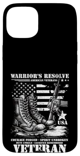 Retro Duty Upheld Sacrifice erinnerte an den Tag der Militärveteranen Hülle für iPhone 15 Plus von Military Pride Apparel.USA