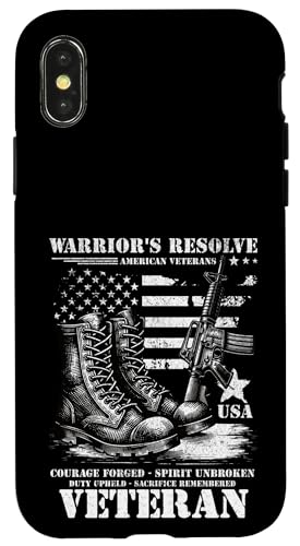 Retro Duty Upheld Sacrifice erinnerte an den Tag der Militärveteranen Hülle für iPhone X/XS Retro Duty Upheld Sacrifice erinnerte an den Tag der Militärveteranen Hülle für iPhone X/XS von Military Pride Apparel.USA