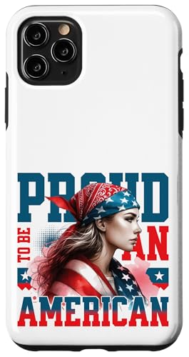 Retro-USA-Flagge, starke Frau, patriotisch, stolz darauf, Amerikaner zu sein Hülle für iPhone 11 Pro Max Retro-USA-Flagge, starke Frau, patriotisch, stolz darauf, Amerikaner zu sein Hülle für iPhone 11 Pro Max von Military Pride Apparel.USA