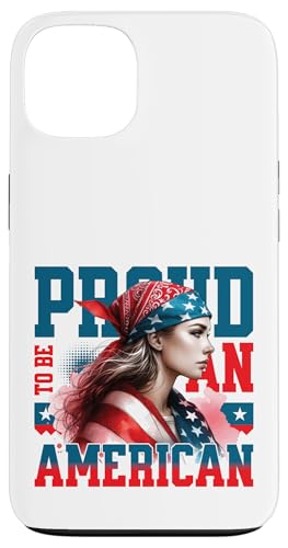 Retro-USA-Flagge, starke Frau, patriotisch, stolz darauf, Amerikaner zu sein Hülle für iPhone 13 Retro-USA-Flagge, starke Frau, patriotisch, stolz darauf, Amerikaner zu sein Hülle für iPhone 13 von Military Pride Apparel.USA