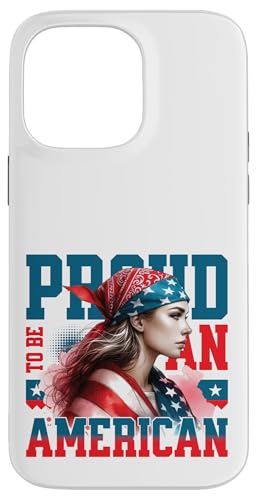 Retro-USA-Flagge, starke Frau, patriotisch, stolz darauf, Amerikaner zu sein Hülle für iPhone 14 Pro Max Retro-USA-Flagge, starke Frau, patriotisch, stolz darauf, Amerikaner zu sein Hülle für iPhone 14 Pro Max von Military Pride Apparel.USA