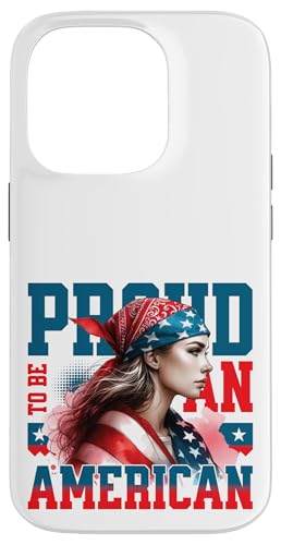 Retro-USA-Flagge, starke Frau, patriotisch, stolz darauf, Amerikaner zu sein Hülle für iPhone 14 Pro Retro-USA-Flagge, starke Frau, patriotisch, stolz darauf, Amerikaner zu sein Hülle für iPhone 14 Pro von Military Pride Apparel.USA