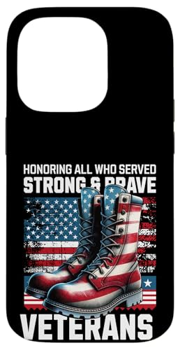 Tag zu Ehren aller, die starken, mutigen Militärveteranen gedient haben Hülle für iPhone 14 Pro von Military Pride Apparel.USA