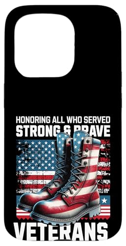 Tag zu Ehren aller, die starken, mutigen Militärveteranen gedient haben Hülle für iPhone 15 Pro Tag zu Ehren aller, die starken, mutigen Militärveteranen gedient haben Hülle für iPhone 15 Pro von Military Pride Apparel.USA