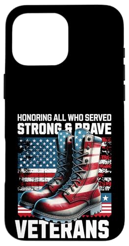 Tag zu Ehren aller, die starken, mutigen Militärveteranen gedient haben Hülle für iPhone 16 Pro Max Tag zu Ehren aller, die starken, mutigen Militärveteranen gedient haben Hülle für iPhone 16 Pro Max von Military Pride Apparel.USA