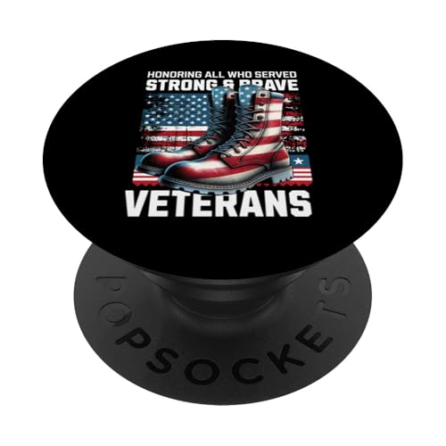 Tag zu Ehren aller, die starken, mutigen Militärveteranen gedient haben PopSockets Klebender PopGrip Tag zu Ehren aller, die starken, mutigen Militärveteranen gedient haben PopSockets Klebender PopGrip von Military Pride Apparel.USA