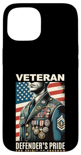 Verteidiger sind stolz auf den Geist der Freiheit, den Tag der Militärveteranen Hülle für iPhone 15 Verteidiger sind stolz auf den Geist der Freiheit, den Tag der Militärveteranen Hülle für iPhone 15 von Military Pride Apparel.USA