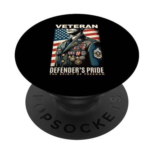 Verteidiger sind stolz auf den Geist der Freiheit, den Tag der Militärveteranen PopSockets Klebender PopGrip Verteidiger sind stolz auf den Geist der Freiheit, den Tag der Militärveteranen PopSockets Klebender PopGrip von Military Pride Apparel.USA