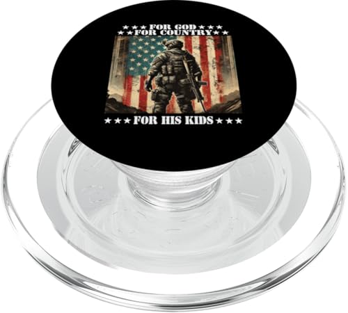 Für Gott, Land, Seine Kinder, Glaube, Freiheit, Familie, Militär, Vater PopSockets PopGrip für MagSafe Für Gott, Land, Seine Kinder, Glaube, Freiheit, Familie, Militär, Vater PopSockets PopGrip für MagSafe von Military Veteran Dad Hero Apparel.USA