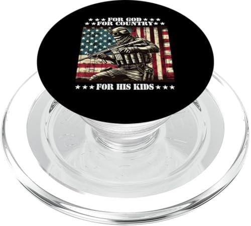 Für Gott, Land, Seine Kinder, Glaube, Freiheit, Militär, Vater, Vater PopSockets PopGrip für MagSafe Für Gott, Land, Seine Kinder, Glaube, Freiheit, Militär, Vater, Vater PopSockets PopGrip für MagSafe von Military Veteran Dad Hero Apparel.USA