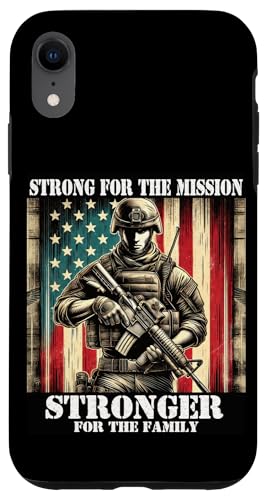 Stolzer Patriot Vater Sohn Tochter Ehefrau des Militärs Papa Held Hülle für iPhone XR Stolzer Patriot Vater Sohn Tochter Ehefrau des Militärs Papa Held Hülle für iPhone XR von Military Veteran Dad Hero Apparel.USA