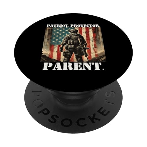Stolzer Patriot Vater Sohn Tochter Ehefrau des Militärs Papa Held PopSockets Klebender PopGrip Stolzer Patriot Vater Sohn Tochter Ehefrau des Militärs Papa Held PopSockets Klebender PopGrip von Military Veteran Dad Hero Apparel.USA