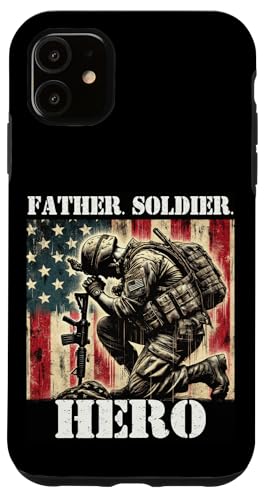 Stolzer Vater Sohn Tochter Ehefrau der Armee Militär Veteran Papa Hülle für iPhone 11 Stolzer Vater Sohn Tochter Ehefrau der Armee Militär Veteran Papa Hülle für iPhone 11 von Military Veteran Dad Hero Apparel.USA