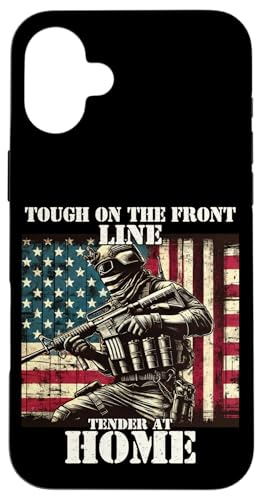 Stolzer Vater Sohn Tochter Ehefrau der Armee Militär Veteran Papa Hülle für iPhone 16 Plus von Military Veteran Dad Hero Apparel.USA