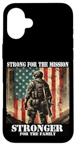 Stolzer Vater Sohn Tochter Ehefrau der Armee Militär Veteran Papa Hülle für iPhone 16 Plus Stolzer Vater Sohn Tochter Ehefrau der Armee Militär Veteran Papa Hülle für iPhone 16 Plus von Military Veteran Dad Hero Apparel.USA