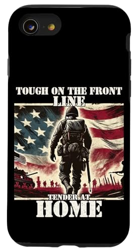 Stolzer Vater Sohn Tochter Ehefrau der Armee Militär Veteran Papa Hülle für iPhone SE (2020) / 7 / 8 von Military Veteran Dad Hero Apparel.USA