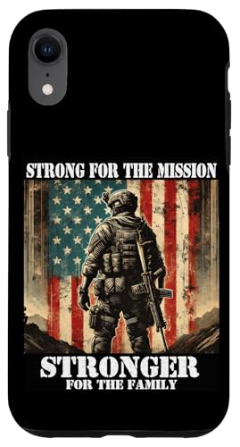 Stolzer Vater Sohn Tochter Ehefrau der Armee Militär Veteran Papa Hülle für iPhone XR Stolzer Vater Sohn Tochter Ehefrau der Armee Militär Veteran Papa Hülle für iPhone XR von Military Veteran Dad Hero Apparel.USA