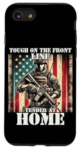 Stolzer Vater Sohn Tochter Ehefrau des starken liebevollen Militärvaters Hülle für iPhone SE (2020) / 7 / 8 von Military Veteran Dad Hero Apparel.USA