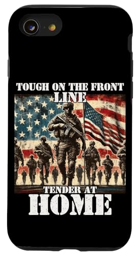 Stolzer Vater Sohn Tochter Ehefrau des starken liebevollen Militärvaters Hülle für iPhone SE (2020) / 7 / 8 von Military Veteran Dad Hero Apparel.USA